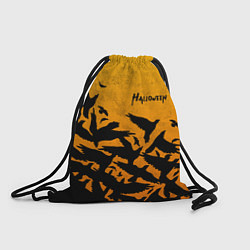 Рюкзак-мешок ВОРОНЫ ХЕЛЛОУИН CROWS HALLOWEEN, цвет: 3D-принт