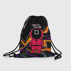 Рюкзак-мешок Квадрат - игра в кальмара, цвет: 3D-принт