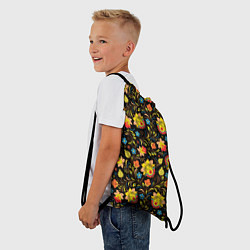 Рюкзак-мешок Хохломa, цвет: 3D-принт — фото 2