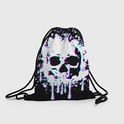Рюкзак-мешок Мерцающий череп, цвет: 3D-принт