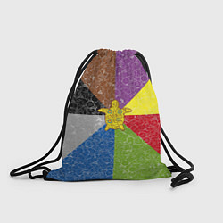 Рюкзак-мешок Черепаха на фоне АПВ 8 1 15, цвет: 3D-принт