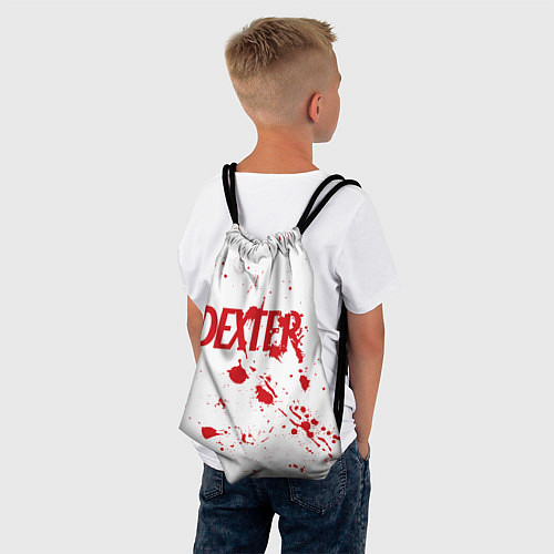 Мешок для обуви Dexter logo Декстер брызги крови / 3D-принт – фото 4