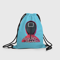 Рюкзак-мешок Squid game квадрат - Игра в кальмара, цвет: 3D-принт