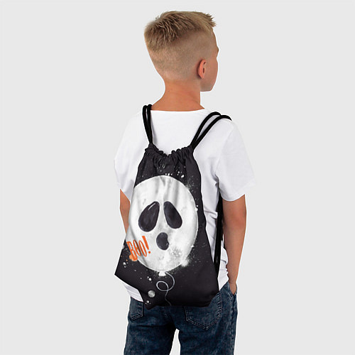 Мешок для обуви Шарик-пугайка черный, полиэстер / 3D-принт – фото 4