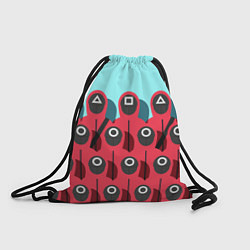 Рюкзак-мешок Охрана Squid game, цвет: 3D-принт