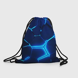 Рюкзак-мешок 3D ПЛИТЫ NEON STEEL НЕОНОВЫЕ ПЛИТЫ, цвет: 3D-принт