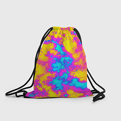 Рюкзак-мешок Яркая абстракция космических красок, цвет: 3D-принт