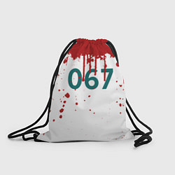 Рюкзак-мешок Игра в кальмара: Персонаж 067, цвет: 3D-принт