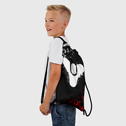Рюкзак-мешок DESTINY 2 RED & WHITE PATTERN LOGO, цвет: 3D-принт — фото 2