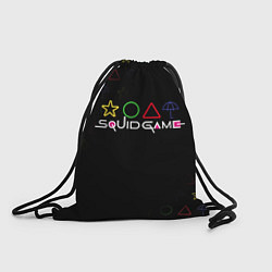 Рюкзак-мешок Игра в кальмара: Фигурки, цвет: 3D-принт