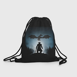 Рюкзак-мешок Силует драконорождённого, цвет: 3D-принт