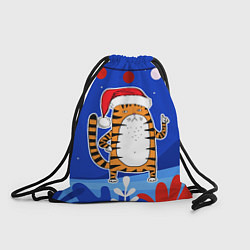 Рюкзак-мешок Тигр - символ 2022 года, цвет: 3D-принт
