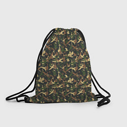 Рюкзак-мешок Птицы камуфляж, цвет: 3D-принт