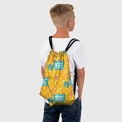 Рюкзак-мешок Летний песочный пляж, цвет: 3D-принт — фото 2