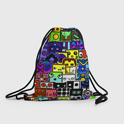 Рюкзак-мешок Geometry Dash: All Skins, цвет: 3D-принт