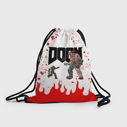 Рюкзак-мешок Doomguy vs Cyberdemon спина, цвет: 3D-принт