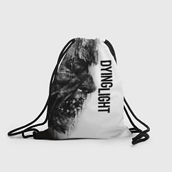 Рюкзак-мешок DYING LIGHT BLACK & WHITE ZOMBIE FACE, цвет: 3D-принт
