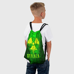Рюкзак-мешок STALKER LOGO RADIATOIN NEON TOXIC, цвет: 3D-принт — фото 2