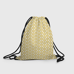 Рюкзак-мешок Цветок Жизни золото, цвет: 3D-принт