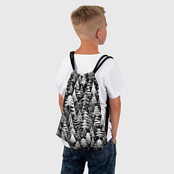 Рюкзак-мешок Лес абстрактных ёлок, цвет: 3D-принт — фото 2