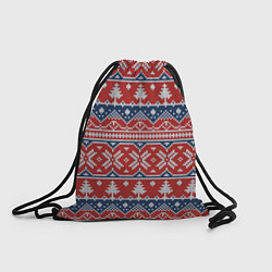 Рюкзак-мешок New Year Pattern, цвет: 3D-принт