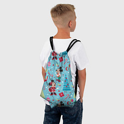Рюкзак-мешок Mickey and Minnie pattern, цвет: 3D-принт — фото 2