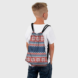 Рюкзак-мешок Knitted Pattern, цвет: 3D-принт — фото 2