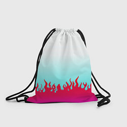 Рюкзак-мешок Розовый огонь, цвет: 3D-принт
