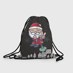 Рюкзак-мешок Плохой Санта 2022 Bad Santa, цвет: 3D-принт