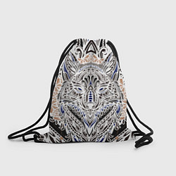 Рюкзак-мешок БЕЛАЯ ЭТНИЧЕСКА ЛИСА WHITE FOX, цвет: 3D-принт