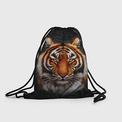 Рюкзак-мешок Реалистичный тигр Realistic Tiger, цвет: 3D-принт