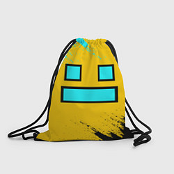 Рюкзак-мешок GEOMETRY DASH SMILE БРЫЗГИ КРАСОК, цвет: 3D-принт