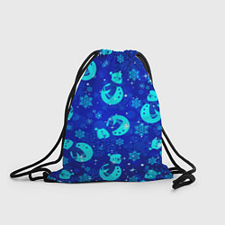 Рюкзак-мешок Заморозки Снеговики во льдах, цвет: 3D-принт