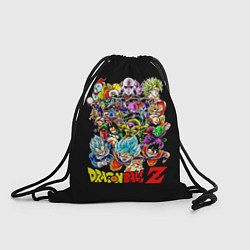 Рюкзак-мешок Персонажи Dragon Ball, цвет: 3D-принт