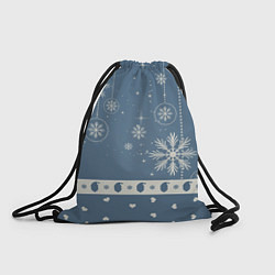 Рюкзак-мешок Капелька новогоднего настроения, цвет: 3D-принт