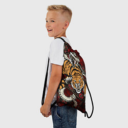 Рюкзак-мешок Тигр со Змеёй 2022, цвет: 3D-принт — фото 2