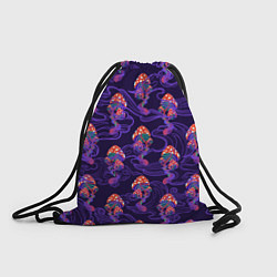 Рюкзак-мешок Грибы психоделика, цвет: 3D-принт