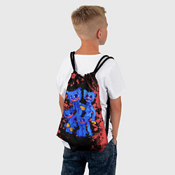 Рюкзак-мешок HUGGY WUGGY - ХАГГИ ВАГГИ - POPPY PLAYTIME, цвет: 3D-принт — фото 2