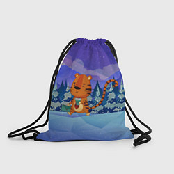 Рюкзак-мешок Тигр - менеджер, цвет: 3D-принт