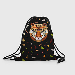 Рюкзак-мешок Кусочки Тигра, цвет: 3D-принт