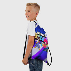 Рюкзак-мешок FANG & GROM BRAWL STARS, цвет: 3D-принт — фото 2