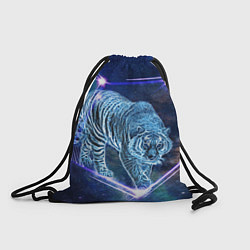 Рюкзак-мешок Тигр идет по млечному пути, цвет: 3D-принт