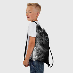 Рюкзак-мешок Чёрно-белый Мерседес, цвет: 3D-принт — фото 2