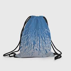 Рюкзак-мешок Коллекция Rays Лучи Голубой и серый Абстракция 650, цвет: 3D-принт