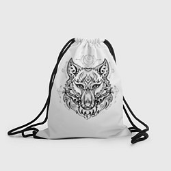 Рюкзак-мешок Волчий портрет, цвет: 3D-принт