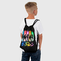 Рюкзак-мешок Воины в матросках - Сейлор Мун, цвет: 3D-принт — фото 2