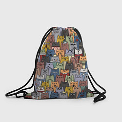Рюкзак-мешок The Коты, цвет: 3D-принт