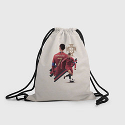 Рюкзак-мешок Криштиану Сборная Португалии, цвет: 3D-принт