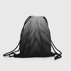 Рюкзак-мешок Коллекция Rays Лучи Черный Абстракция 661-11-w1, цвет: 3D-принт
