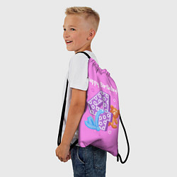 Рюкзак-мешок Четвертый день рождения, цвет: 3D-принт — фото 2